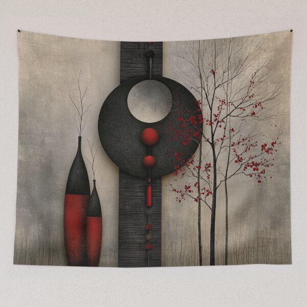 Item preview, Crimson and Obsidian Balance designed and sold by bloorose.