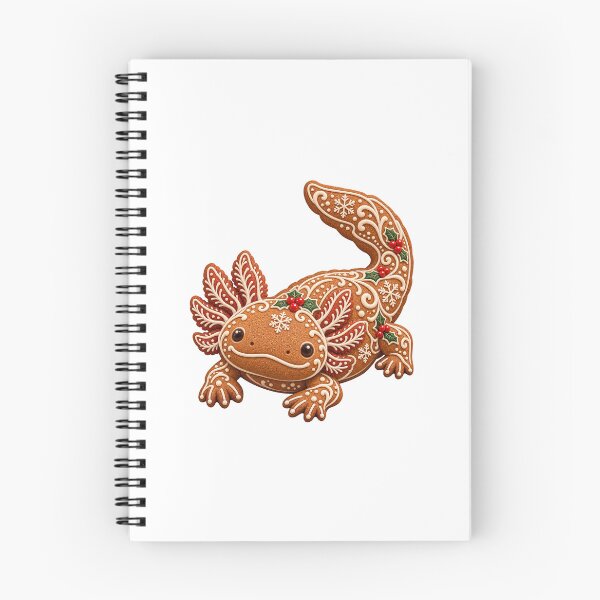 Item preview, Axolotl – Gingerbread Axolotl, Cozy Christmas Art designed and sold by Sleepy Safari.