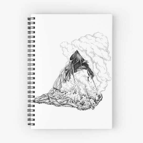 Item preview, Camping Tent on Fire designed and sold by Naux | Design & Illustration.