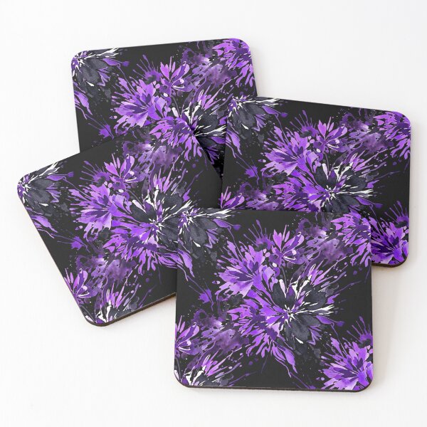 Item preview, Purple Floral Watercolor Splatter Pattern designed and sold by Owcomm.