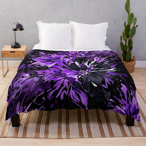 Item preview, Purple Floral Watercolor Splatter Pattern designed and sold by Owcomm.