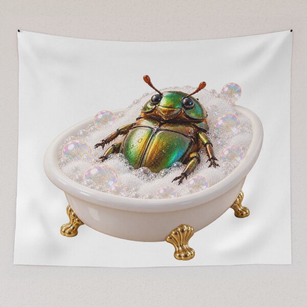 Item preview, Pampered Scarab Beetle Bathtub designed and sold by Sillytoe.