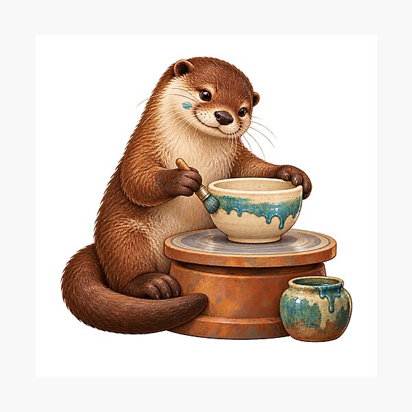 Item preview, River Otter Potter Glazing Speckled Stoneware designed and sold by Drip stamp.