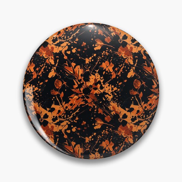 Item preview, Orange Splatter Floral Paint Pattern designed and sold by Owcomm.