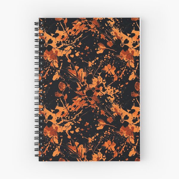 Item preview, Orange Splatter Floral Paint Pattern designed and sold by Owcomm.