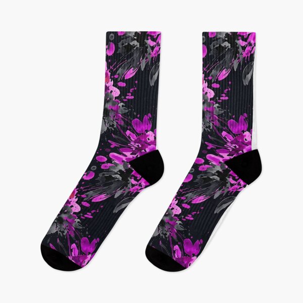 Item preview, Vibrant Pink Watercolor Floral Paint Splatter Pattern designed and sold by Owcomm.
