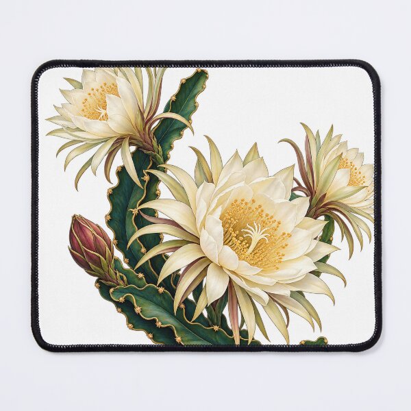 Item preview, Night Blooming Cactus Lunar Botanical Illustration designed and sold by Drip stamp.