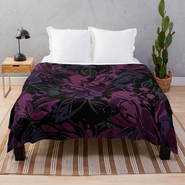 Item preview, Dark Purple Floral Splatter Pattern Artwork designed and sold by Owcomm.
