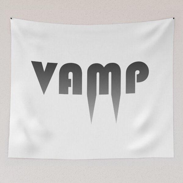Item preview, Minimalist Vamp Vampire Fangs Text Typography designed and sold by darkskinbender.