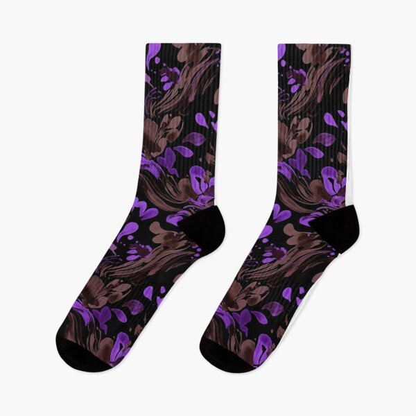 Item preview, Purple Watercolor Splash Floral Seamless Pattern designed and sold by Owcomm.