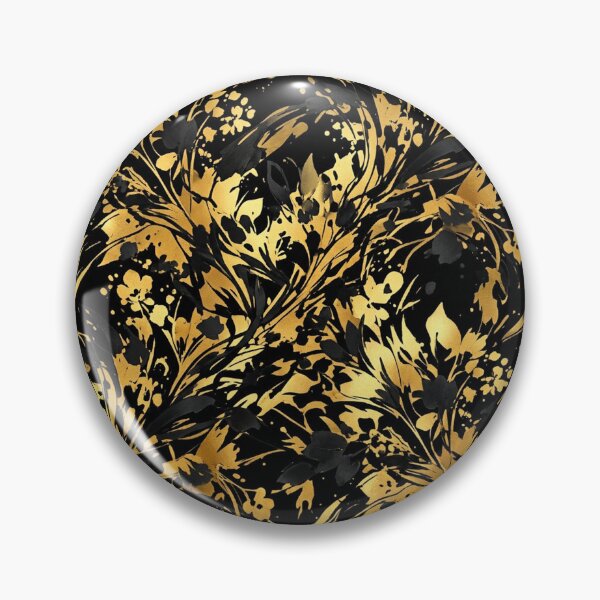 Item preview, Elegant Gold and Black Floral Pattern    designed and sold by Owcomm.