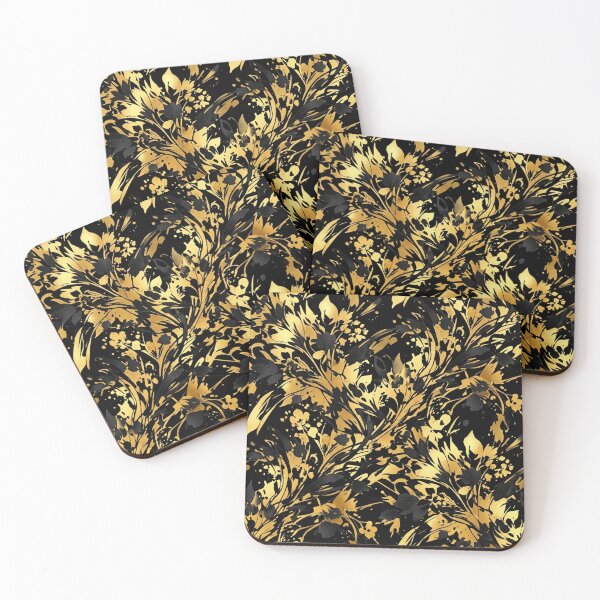 Item preview, Elegant Gold and Black Floral Pattern    designed and sold by Owcomm.