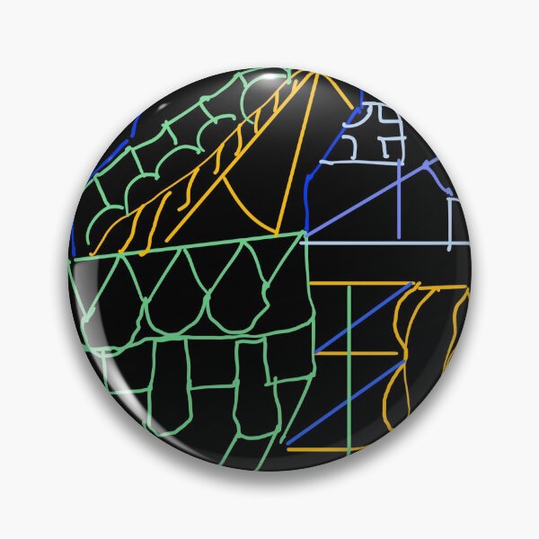 Item preview, black background pattern with unique shapes designed and sold by yousef-moh5251.