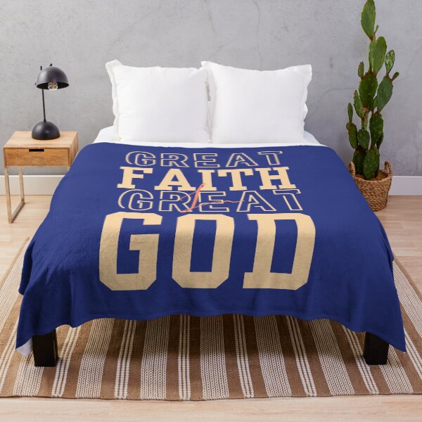 Item preview, Great Faith Great God - Son Of God Messiah Jesus Prayer Passion - Gift Ideas For Mom - Blue designed and sold by Doiemacreations.