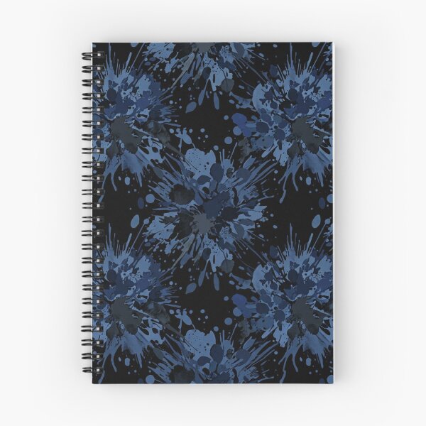 Item preview, Deep Navy Blue Watercolor Paint Splatter Pattern designed and sold by Owcomm.