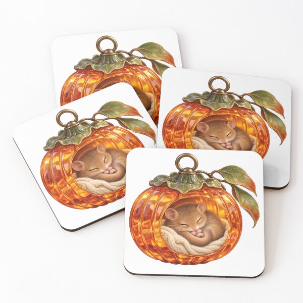 Item preview, Dormouse Sleeping in Persimmon Glass Lantern designed and sold by Drip stamp.