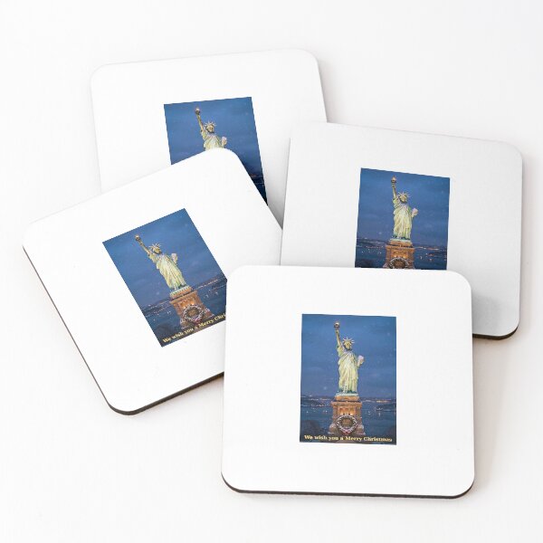 Item preview, Mount Rushmore MerryStatue of Liberty Christmas Snow Wreath Patriotic Winter Christmas Patriotic Winter Snow designed and sold by Stevercortinas.