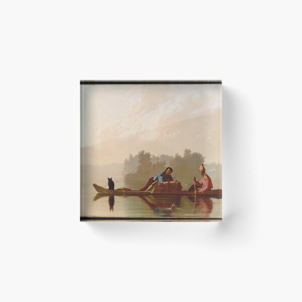 Item preview, Fur Traders (And Cat) Descending the Missouri - Bingham  designed and sold by cheeseburgercat.