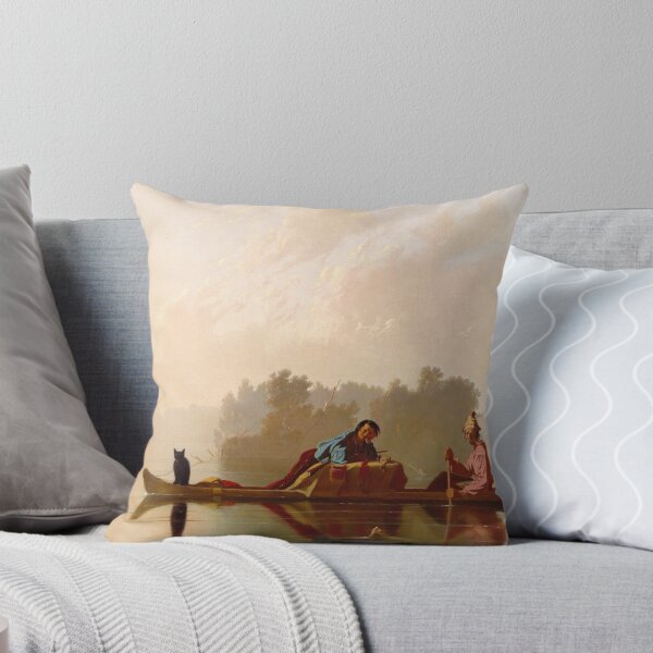 Item preview, Fur Traders (And Cat) Descending the Missouri - Bingham  designed and sold by cheeseburgercat.