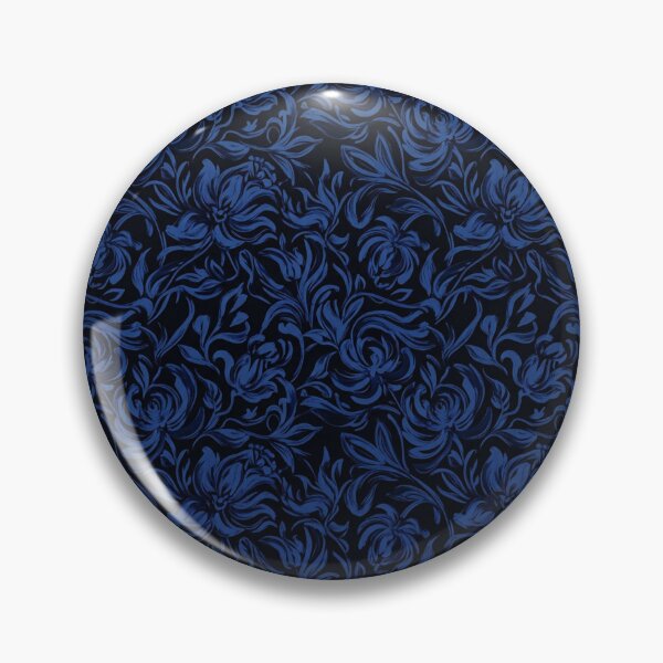 Item preview, Dark Blue Vintage Floral Seamless Pattern designed and sold by Owcomm.