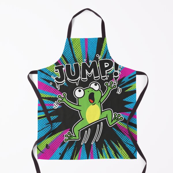 Item preview, JUMP! Surprised Frog Cartoon Square Edition designed and sold by Taridesign.
