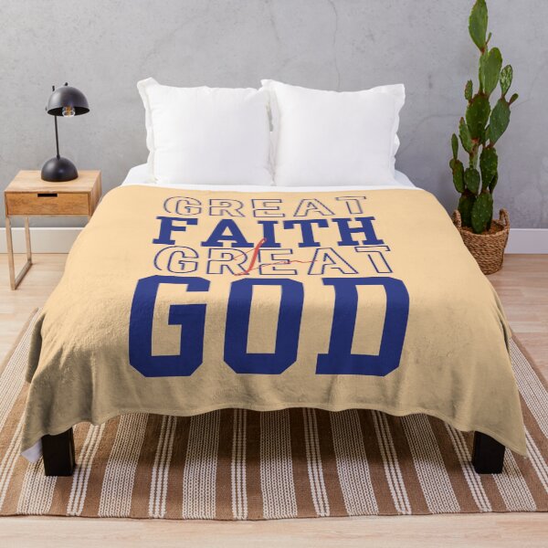Item preview, Great Faith Great God - Holy Spirit Resurrection Spirituality Christmas Inspring Quotes - Gift Ideas For Women - Crème designed and sold by Doiemacreations.