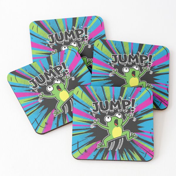 Item preview, JUMP! Surprised Frog Cartoon designed and sold by Taridesign.