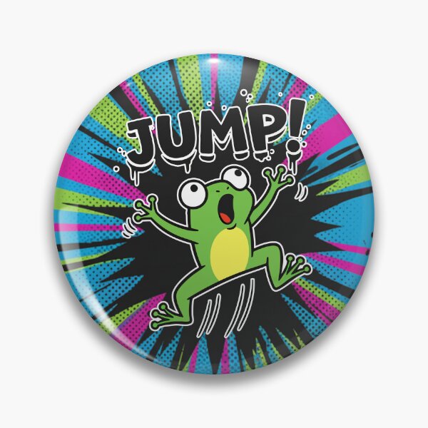 Item preview, JUMP! Surprised Frog Cartoon designed and sold by Taridesign.