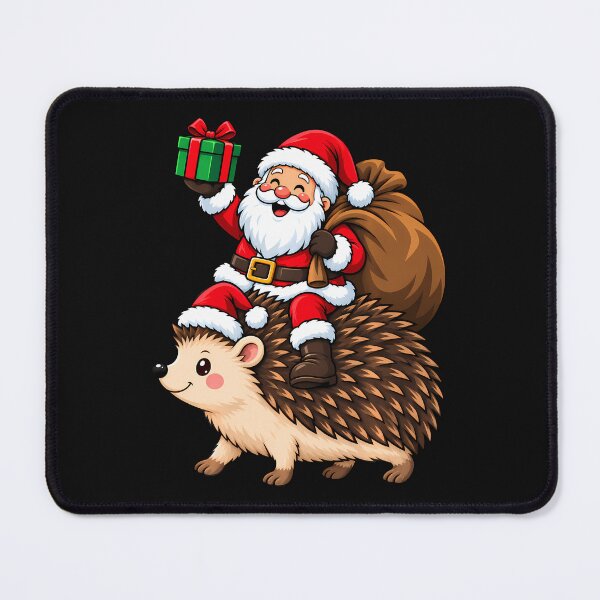 Item preview, Santa Claus Riding Hedgehog designed and sold by Noctilune.