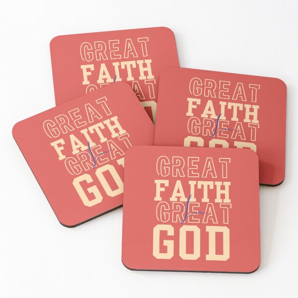 Item preview, Great Faith Great God - Holy Ghost Spirituality Messiah Inspiring Community Word   - Gift Sets For Women - Red designed and sold by Doiemacreations.