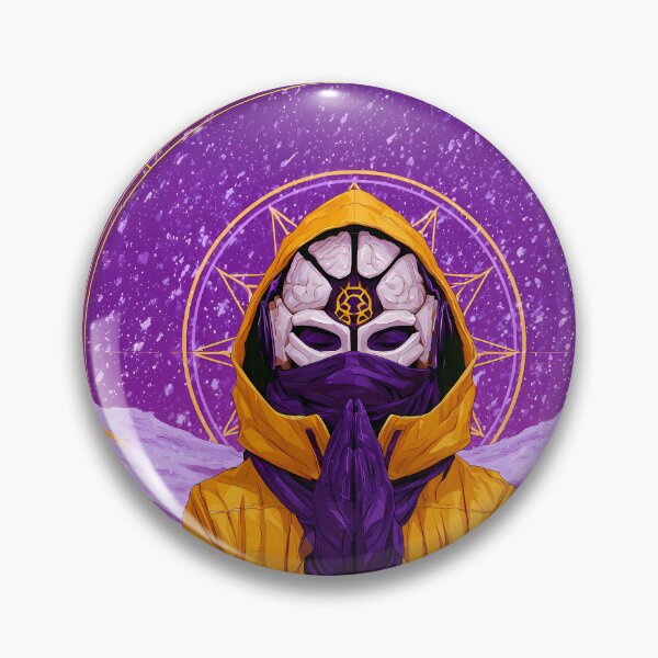 Item preview, Yellow Hooded Masked Monk Praying Cosmic Art designed and sold by Lunat1kk.