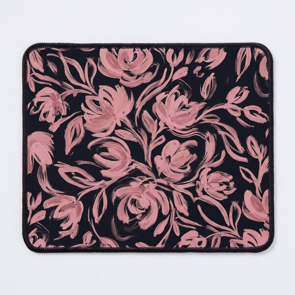 Item preview, Elegant Pink Floral Blossoms on Dark Background designed and sold by Owcomm.