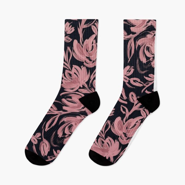 Item preview, Elegant Pink Floral Blossoms on Dark Background designed and sold by Owcomm.