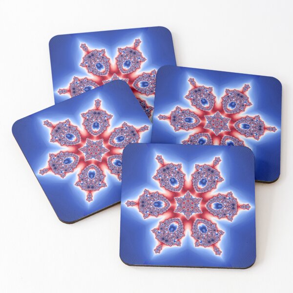 Item preview, Fractal Kaleidoscope Mandala Red White and Blue Patriotic Abstract designed and sold by Stevercortinas.