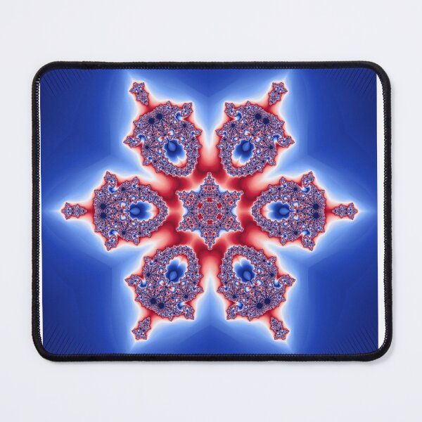 Item preview, Fractal Kaleidoscope Mandala Red White and Blue Patriotic Abstract designed and sold by Stevercortinas.