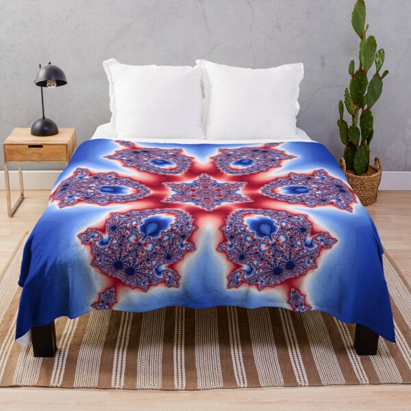 Item preview, Fractal Kaleidoscope Mandala Red White and Blue Patriotic Abstract designed and sold by Stevercortinas.
