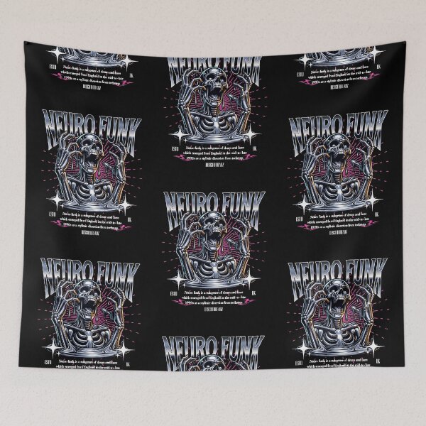 Item preview, NEUROFUNK - Chrome Skeleton melt (White) designed and sold by Discothreadz.