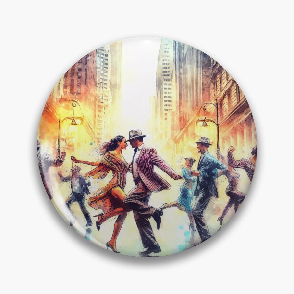 Item preview, Vibrant street dance scene with dynamic figures and urban backdrop designed and sold by homydesign.