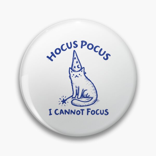 Item preview, Hocus Pocus I Cannot Focus Wizard Cat designed and sold by emilydabblese.