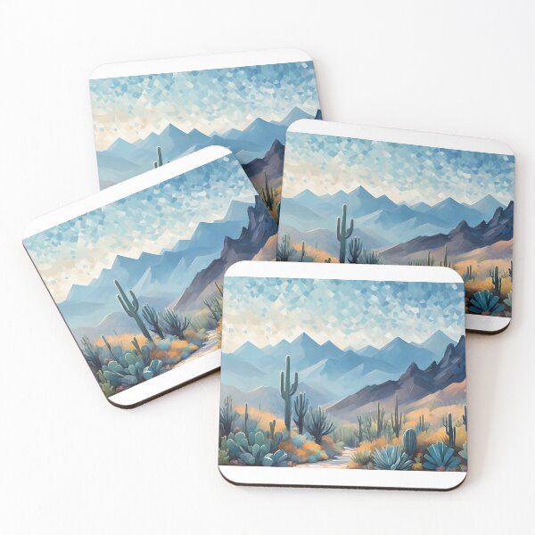 Item preview, The Quiet Path Through Blue Desert Mountains designed and sold by tambanow.