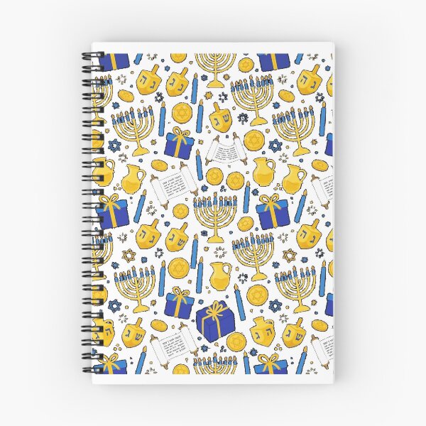 Item preview, Hanukkah pattern with traditional Jewish symbols Graphic T-Shirt (2) designed and sold by Fester's Designs.