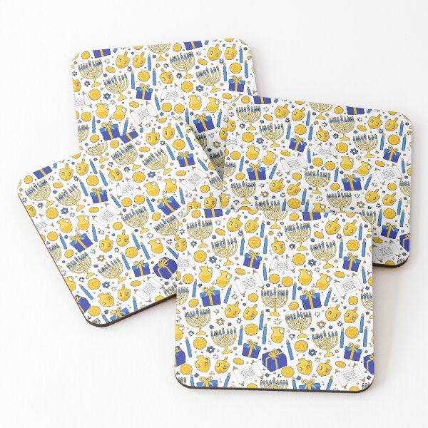 Item preview, Hanukkah pattern with traditional Jewish symbols Graphic T-Shirt (2) designed and sold by Fester's Designs.