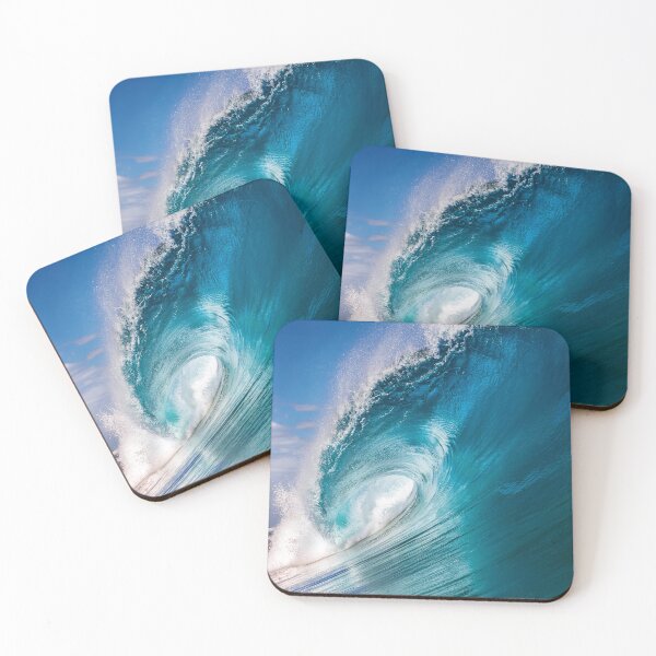 Item preview, A powerful ocean wave curls majestically under a clear blue sky, capturing the raw beauty and force of nature designed and sold by homydesign.