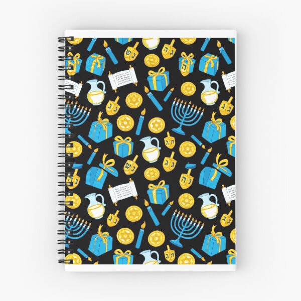 Item preview, Hanukkah pattern with traditional Jewish symbols Graphic T-Shirt designed and sold by viinnzArt.