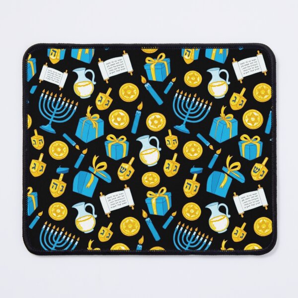 Item preview, Hanukkah pattern with traditional Jewish symbols Graphic T-Shirt designed and sold by viinnzArt.