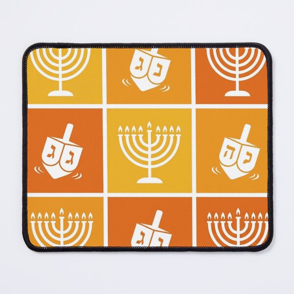 Item preview, Hanukkah Yellow Pattern Dreidel Menorah Classic T-Shirt designed and sold by Cute-Pretty.