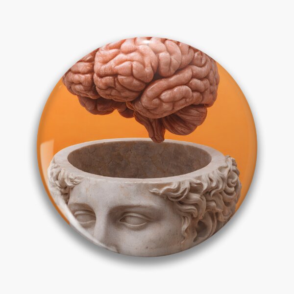 Item preview, Conceptual Marble Head with Floating Human Brain designed and sold by homydesign.