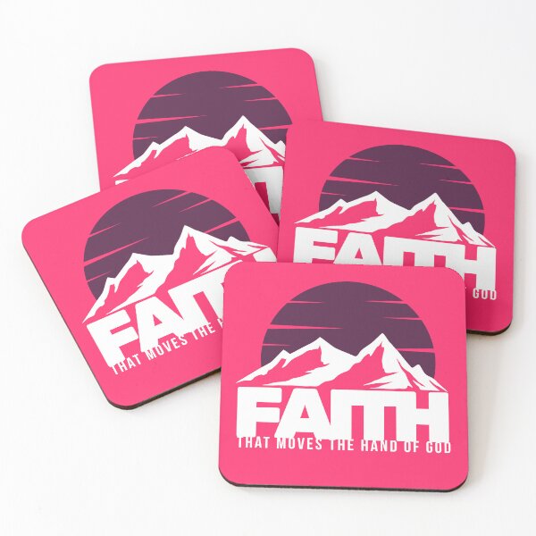 Item preview, Faith That Moves the Hand of God - Crucifixion Resurrection Messiah Orthodox   - Gifts For Coworkers - Pink designed and sold by Doiemacreations.