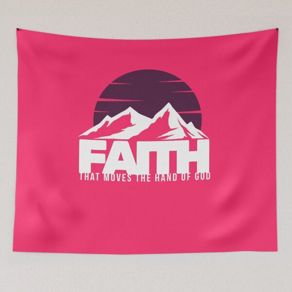 Item preview, Faith That Moves the Hand of God - Crucifixion Resurrection Messiah Orthodox   - Gifts For Coworkers - Pink designed and sold by Doiemacreations.