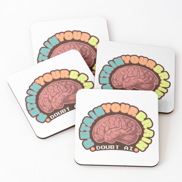 Item preview, "Retain Your Brain, Doubt AI" designed and sold by wearphilosophy.